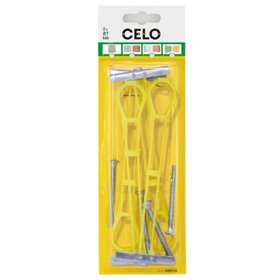 CELO - Blister Hohlraumdübel Universal mit Schrauben BT M4 LO, 4er Packung