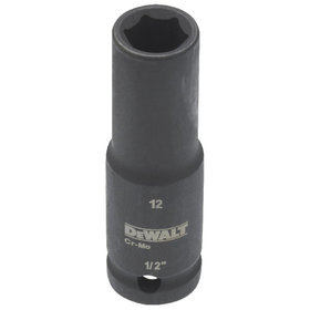 DeWALT - Steckschlüssel 1/2" lang schlagfest 12mm