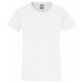 James & Nicholson - Damen Rundhals T-Shirt JN971, weiß, Größe M