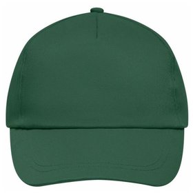 James & Nicholson - 5 Panel Promo Cap MB001, dunkelgrün, Einheitsgröße