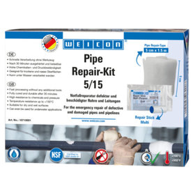 WEICON® - Pipe Repair-Kit | für die Notfall-Reparatur beschädigter Rohre und Leitungen | 1,5 m x 5 cm