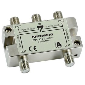 Kathrein - Verteiler F-Conn 4f 5-2400MHz 16dB 13dB/Dg