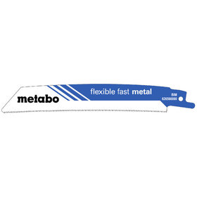 metabo® - 5 Säbelsägeblätter "flexible fast metal" 150 x 0,9 mm, BiM, 1,4mm/18TPI (626566000)