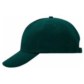 James & Nicholson - 5 Panel Cotton Cap MB9412, dunkelgrün, Einheitsgröße