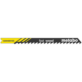 metabo® - 5 U-Stichsägeblätter "fast wood" 82/ 4,0 mm, HCS, Universalschaft (623944000)