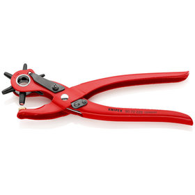 KNIPEX® - Revolverlochzange rot pulverbeschichtet 220 mm 9070220EAN