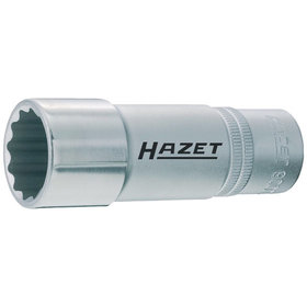HAZET - Steckschlüssel-Einsatz 900TZ-12, 1/2" DIN 3124, 12-kant 12mm