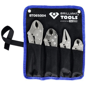 Brilliant Tools - Feststellzangen / Gripzangen-Satz, 4-teilig