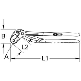 KSTOOLS® - Wasserpumpenzange "Quattro Grip" 250mm