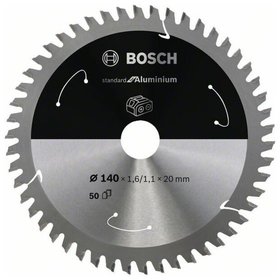 Bosch - Sägeblatt Standard for Aluminium für Akku-Kreissäge 140 x 1,6/1,1 x 20, 50 Z (2608837755)