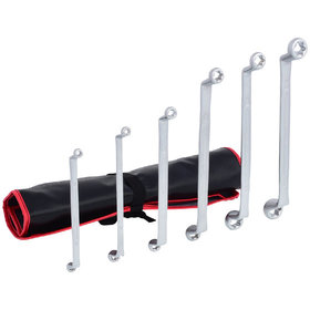 KSTOOLS® - Doppel-Ringschlüssel-Satz Torx-E, gekröpft, 6-teilig