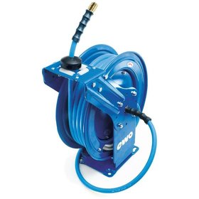 ewo® - Schlauchaufroller Stahl für Luft/ Wasser inkl 15m-BluBird-Schlauch Ø13mm, G3/8"