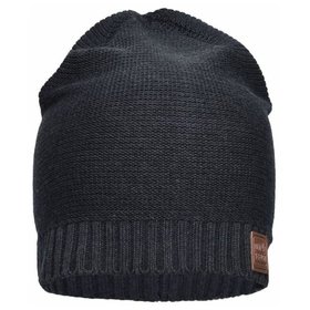 James & Nicholson - Baumwoll Beanie MB7109, grau-melange, Einheitsgröße