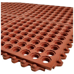 Gummi-Steckmatte, rot NBR/SBR, 900x900x14mm