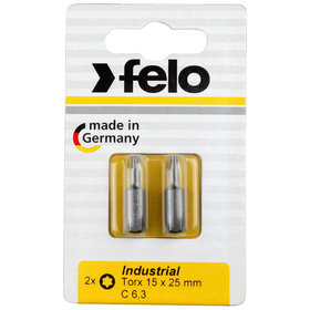 FELO - Bit, Industrie E 6,3 x 50mm, 3 Stück auf Karte 3 x 1 TX 20 / TX 25 / TX 30