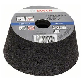 Bosch - Schleiftopf, konisch-Metall/Guss 90mm, 110mm, 55mm, 16