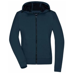 James & Nicholson - Damen Kapuzen Softshelljacke JN1145, navy-blau, Größe XXL