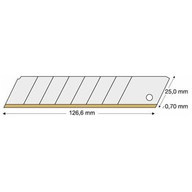 LUTZ BLADES® - Abbrechklinge TIN 25mm, 10 Stück