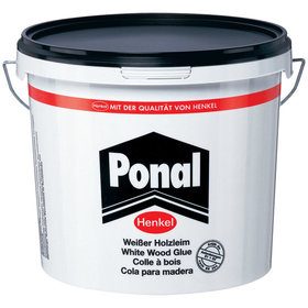 Ponal - Classic PVAc Holzleim weiß, Basis Polyvinylacetat, 5kg Eimer