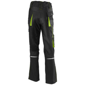 FORTIS - Damen-Bundhose 24, schwarz/limegreen, Größe52