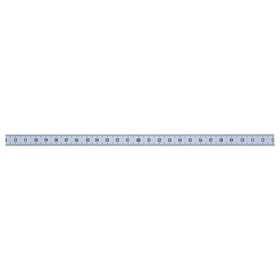 KIPP - Maßband, selbstklebend 800 x13mm, horizontal, weiß, Nullpunkt mittig