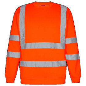 Engel - Safety Sweatshirt 8041-253, Warnorange, Größe 5XL