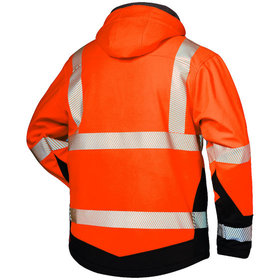 elysee® - Warnschutz-Softshelljacke LUKAS, warn-orange/schwarz, Größe S