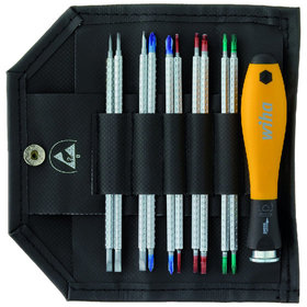 Wiha® - Wechselklingen-Set 2691 T11 ESD 11-teilig für Schlitz / PH / Sechskant / TORX®