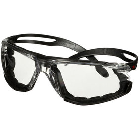 3M™ - SecureFit™ 500 Schutzbrille, schwarze Bügel, Schaumrahmen, Scotchgard™ Anti-Fog-/Antikratz-Beschichtung (K&N), transparente Scheibe, SF501SGAF-BLK-FM