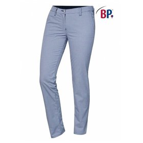 BP® - Chinohose für Damen 1734 930 blau/weiß Pepita, Größe 40l