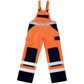 MASCOT® - Warnschutz-Latzhose Barras 07169-860, warnorange/marineblau, Größe C50, 76