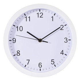 hama® - Wanduhr Pure, 25cm, weiß, 00186341, geräuscharm, Stunden-, Minuten- und Sekunden
