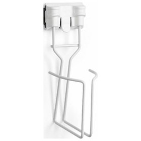 Toolflex - One Flaschenhalter für Schienen- und Wandmontage aus Stahl, Weiß 3321-3