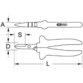 KSTOOLS® - 1000V Elektrikerschere, 180mm