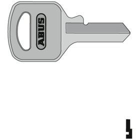 ABUS - Schlüsselrohling, 55/25, 54TI/25+20, halbrund, Messing neusilber