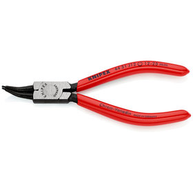 KNIPEX® - Sicherungsringzange für Innenringe in Bohrungen 45° gewinkelt schwarz atramentiert, mit Kunststoff überzogen 140 mm 4431J12