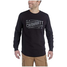 carhartt® - Herren Langarmshirt TILDEN GRAPHIC CREW, schwarz, Größe S