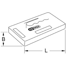 KSTOOLS® - Reibebrett, Hartkunststoff, 150x270mm