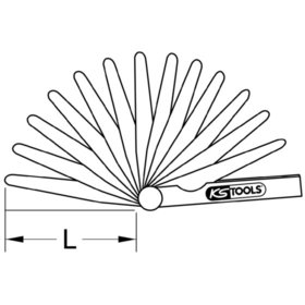 KSTOOLS® - Antimagnetische Messing-Fühlerlehre, 20 Blatt