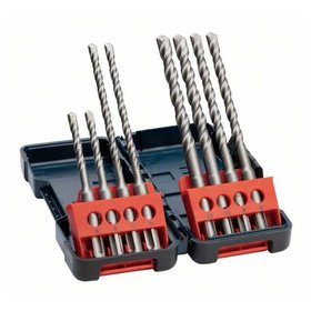 Bosch - Hammerbohrerset SDS plus-3, 8-tlg., Tough Box, 6–10 mm (2607019902)