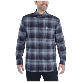 carhartt® - Herren Hemd. kariert, L/S RUGGED FLEX HAMILTON PLAID SHIRT, navy, Größe XL