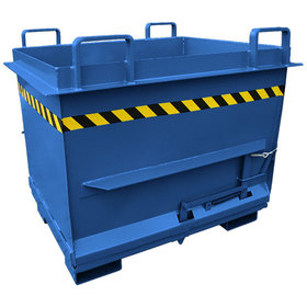 Eichinger® - Klappbodenbehälter in konischer Ausführung, 1000 kg, 500 Liter enzianblau
