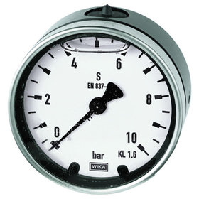 RIEGLER® - Glyzerinmanometer, Metallgehäuse, G 1/4" hinten zentrisch, 0-160,0 bar, Ø 63