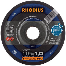 RHODIUS - Trennscheibe XT67 115x1,0mm gerade