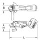 KSTOOLS® - Akku-Winkelschleifer 7000 U/min mit 1 Akku und 1 Ladegerät