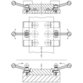 HALDER - Spannriegel/mit Spannschraube, Steigung gegenüber Auflagefläche | Rostfreier Stahl | 22260.0351