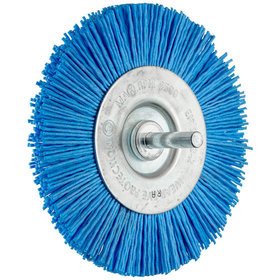 PFERD - Rundbürste ungezopft RBU Ø 100mm Schaft-Ø 6 mm BLUE-Filament-Ø 1,10mm Korn 180 Bohrmaschinen