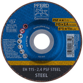 PFERD - Trennscheibe EH 115x2,4x22,23 mm gekröpft Universallinie PSF STEEL für Stahl