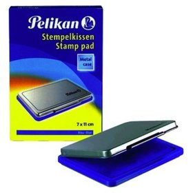 Pelikan - Stempelkissen 1 331124 getränkt ohne Öl 9x16cm blau