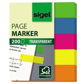 sigel® - Haftmarker HN615 50x60mm farbig sortiert 5er-Pack